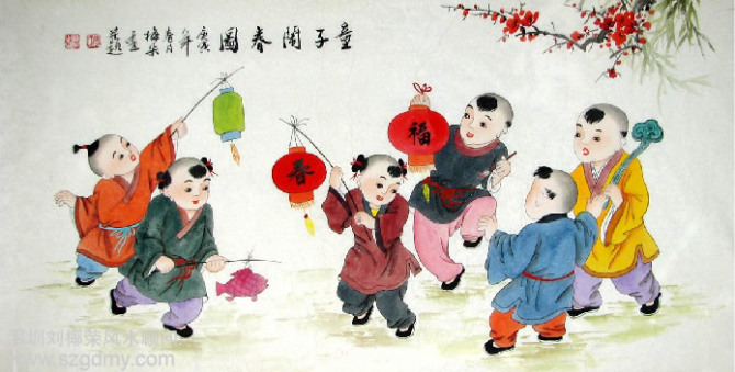 儿童房挂画风水